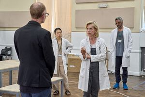 John Mackay, Sabrina Wu, Juliet Stevenson, and Christopher Colquhoun Photo