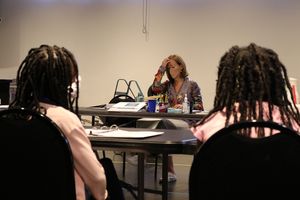 Actor Soleia Howington, Co-Director Susan V. Booth, and actor Skylar Ebron @ BroadwayWorld Actor Soleia Howington, Co-Director Susan V. Booth, and actor Skylar Ebron Photo