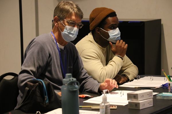 Actors Chris Kayser and Brandon Burditt Photo