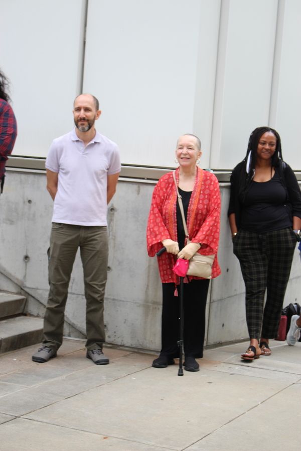 Actor Andrew Benator and Distinguished Artist in Residence, Pearl Cleage  Photo