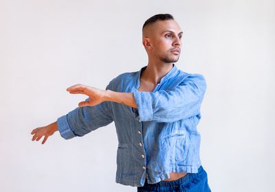 Nico Gonzales in WHEN THE BLOSSOM PASSES, WHAT REMAINS?. Photo by Walter Wlodarczyk. Photo