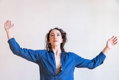 Gwendolyn Gussman in WHEN THE BLOSSOM PASSES, WHAT REMAINS?. Photo by Walter Wlodarcz Photo