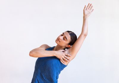 Xenia Mansour in WHEN THE BLOSSOM PASSES, WHAT REMAINS?. Photo by Walter Wlodarczyk. Photo