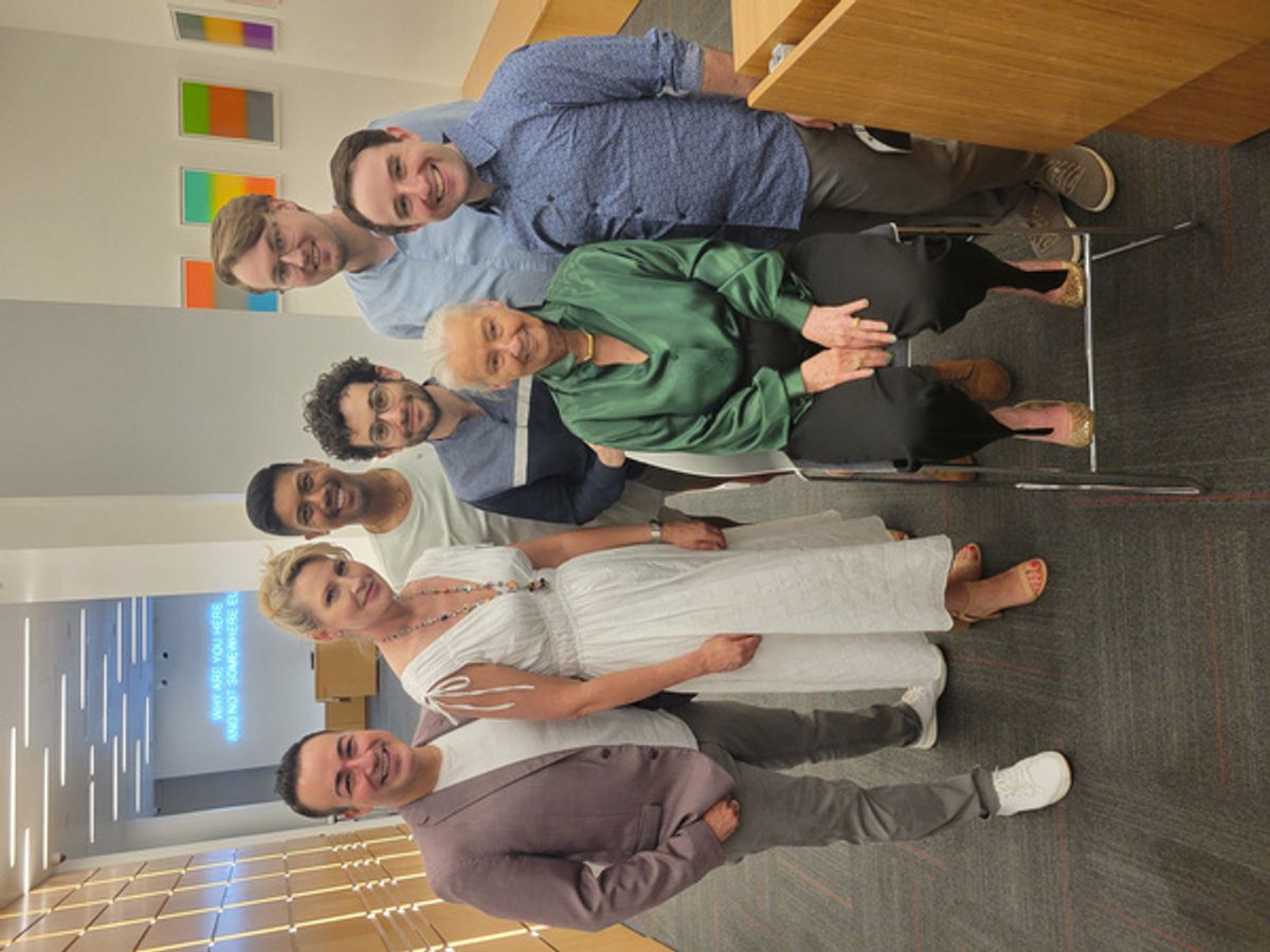 Pictured L to R: Caesar Samayoa, Luba Mason, J. Oconor Navarro, Noah Himmelstein, Paulette Haupt, Frankie Dailey, Joey Monda at 