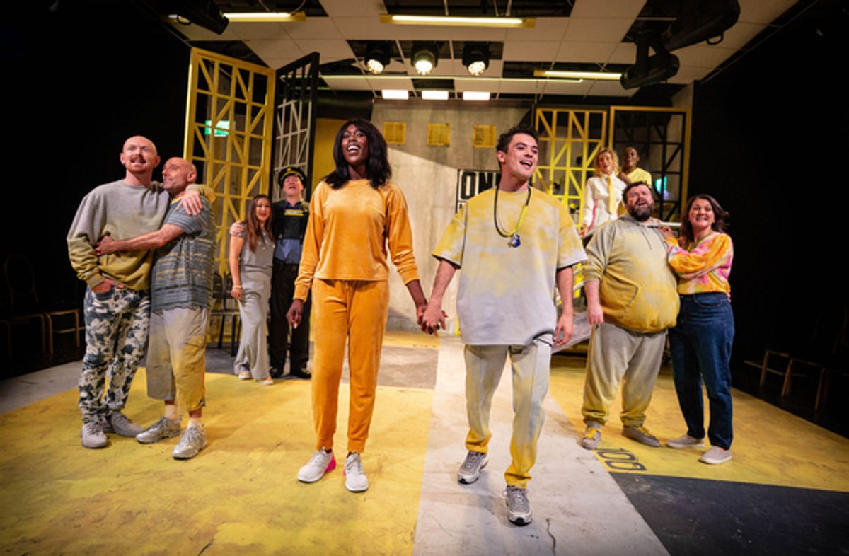The company at Photos: First Look at the World Premiere of REHAB THE MUSICAL at The Playground Theatre