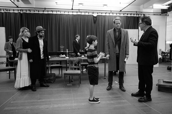 Jesse Aaronson (background), Caissie Levy, Brandon Uranowitz, Seth Numrich (backgroun Photo
