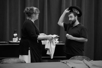 Gina Ferrall and David Krumholtz Photo