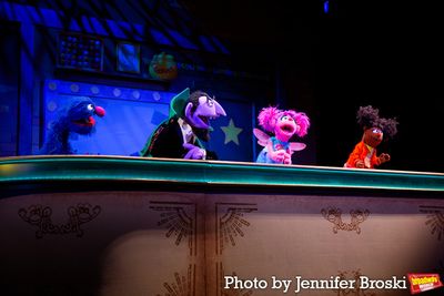 Grover, Count von Count, Abby Cadabby, Gabrielle Photo