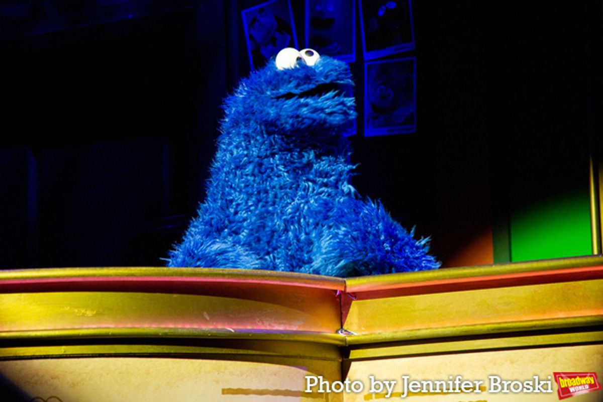 Cookie Monster at Photos: The Puppets of SESAME STREET: THE MUSICAL Meet the Press