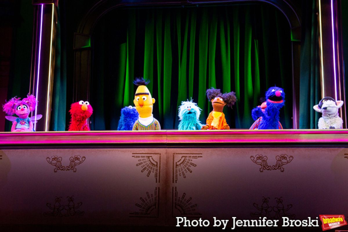 The cast of SESAME STREET: THE MUSICAL at Photos: The Puppets of SESAME STREET: THE MUSICAL Meet the Press