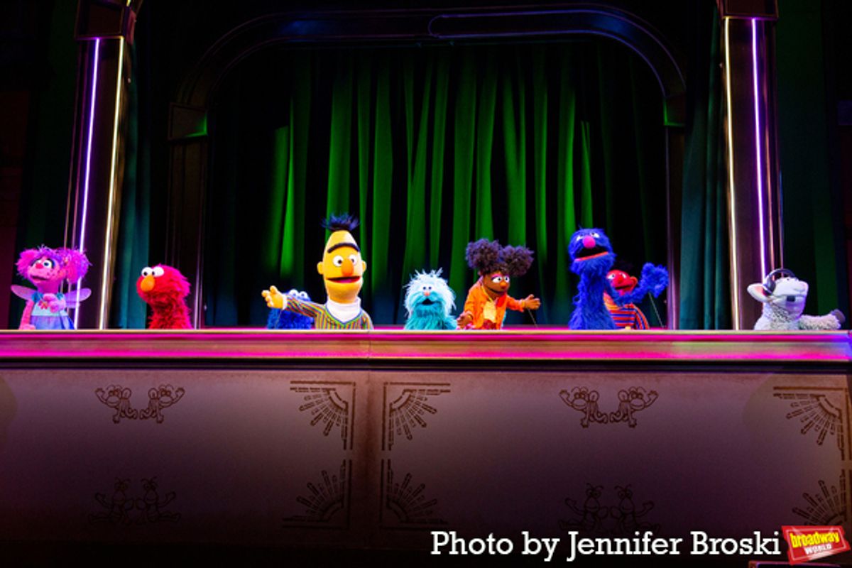 The cast of SESAME STREET: THE MUSICAL at Photos: The Puppets of SESAME STREET: THE MUSICAL Meet the Press