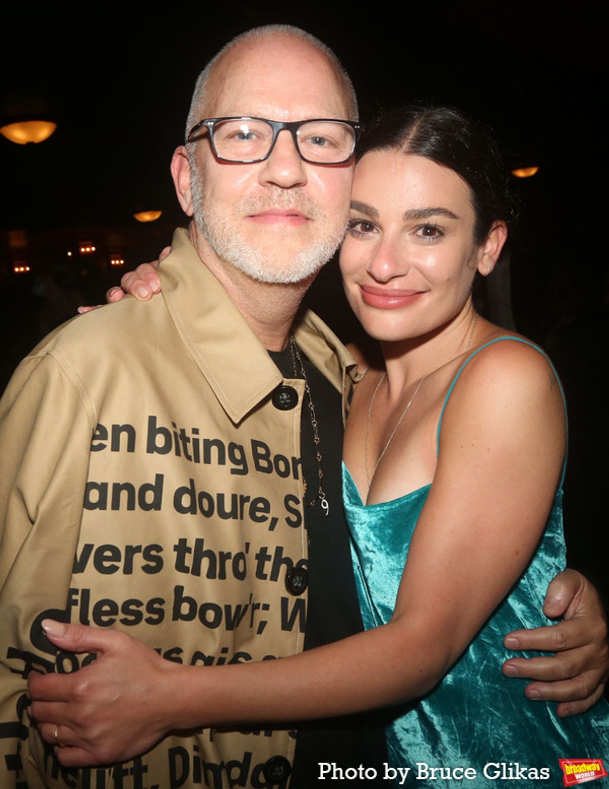 Ryan Murphy and Lea Michele at 