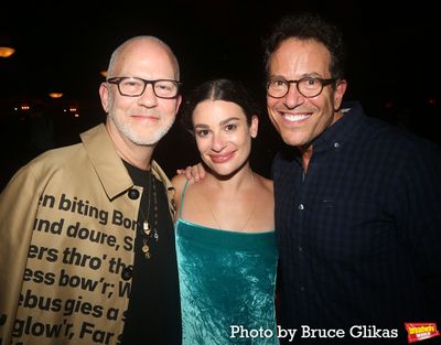 Ryan Murphy, Lea Michele and Michael Mayer  Photo