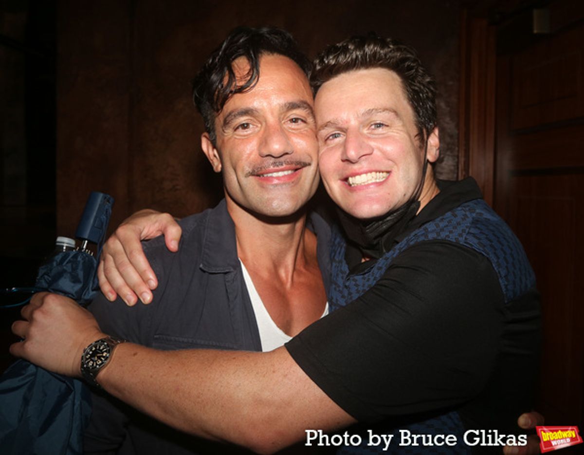 Ramin Karimloo and Jonathan Groff  at 
