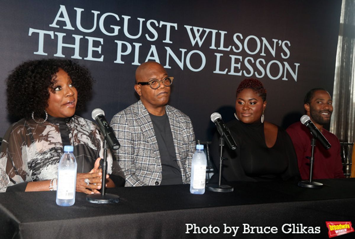 Director LaTanya Richardson Jackson, Samuel L. Jackson, Danielle Brooks and John David Washington  at 