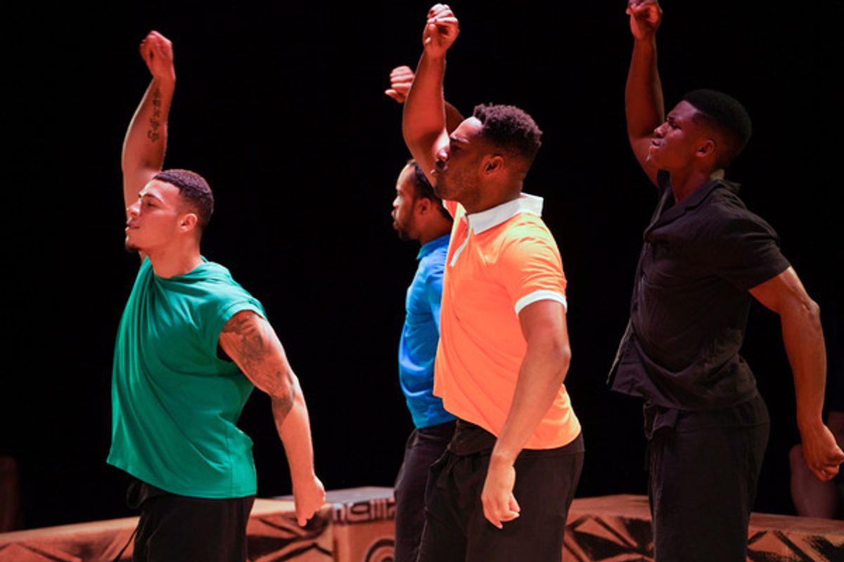 Kené Chelo Ortiz, Dorian Fomby, Nnamdi K. Nwankwo, Joel Ashur at Photos: First Look at the World Premiere of FOR COLORED BOYZ Opening Tonight at Fulton Theatre