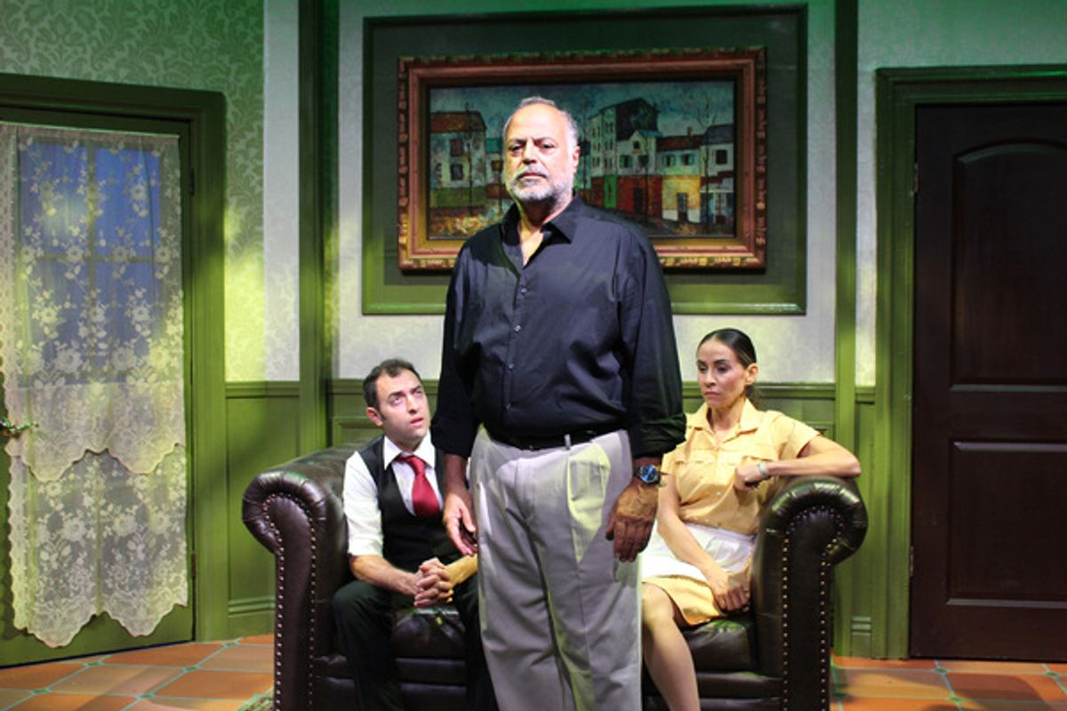 Nick McDow Musleh, George Tovar, and Presciliana Esparolini at Photos: First Look at the Off-Broadway Premiere of OUR MAN IN SANTIAGO