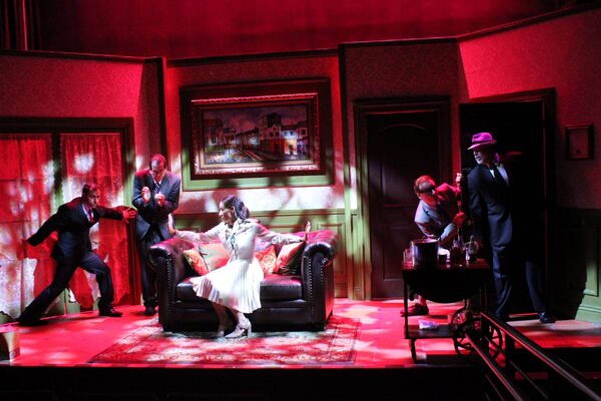 Nick McDow Musleh, Steve Nevil, Presciliana Esparolini, Michael Van Duzer , and George Tovar at Photos: First Look at the Off-Broadway Premiere of OUR MAN IN SANTIAGO