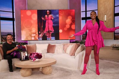 Simon Cowell & Jennifer Hudson Photo