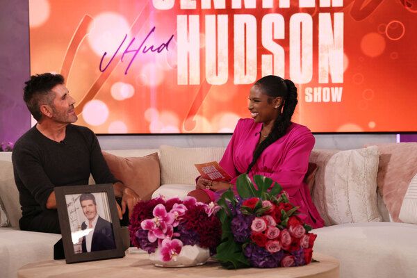 Simon Cowell & Jennifer Hudson Photo