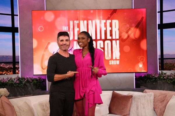 Simon Cowell & Jennifer Hudson Photo