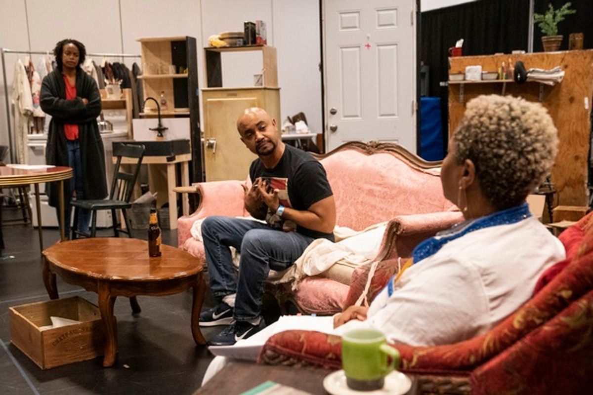 Mandi Masden, Francois Battiste, and Tonya Pinkins  at 