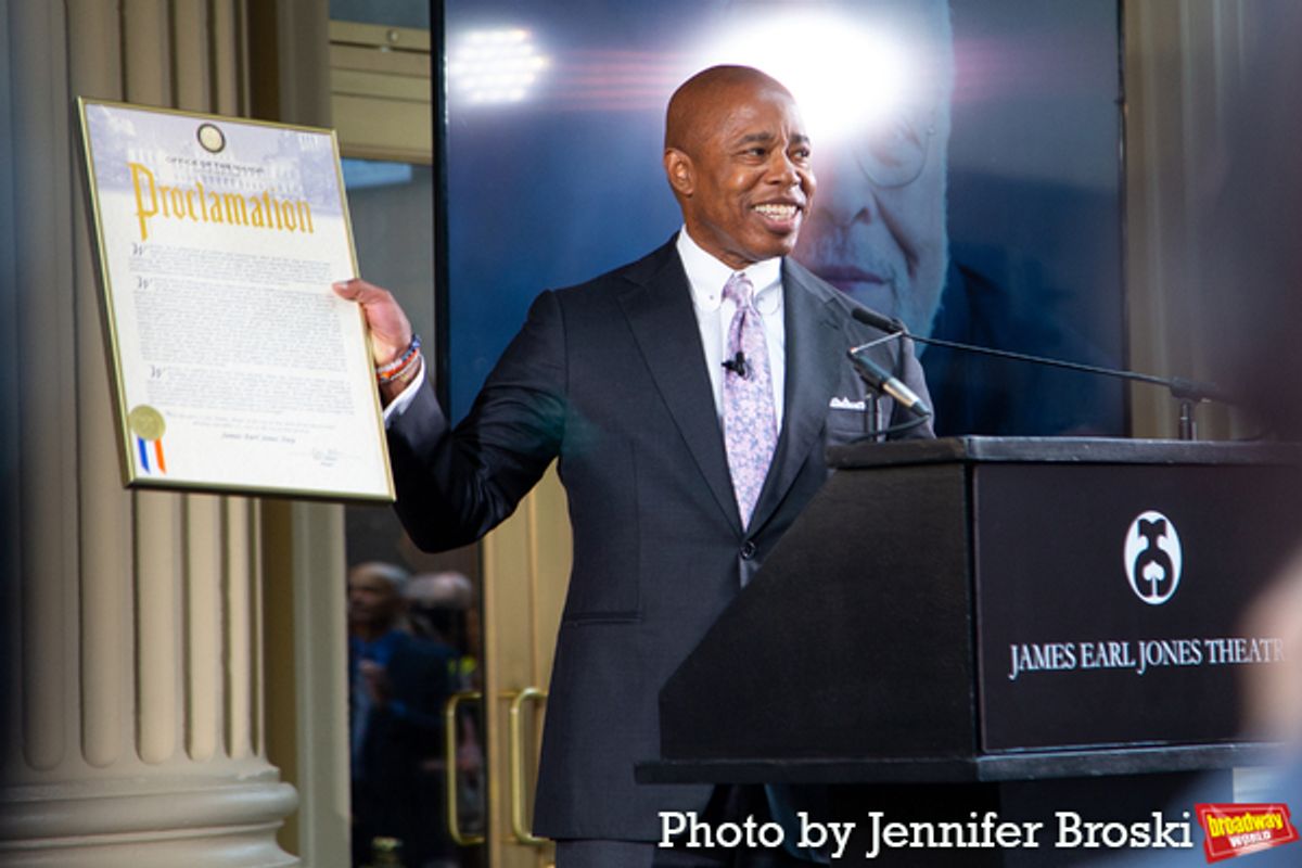 Mayor Eric Adams at Photos: Stars Turn Out for the 'James Earl Jones Theater' Dedication!
