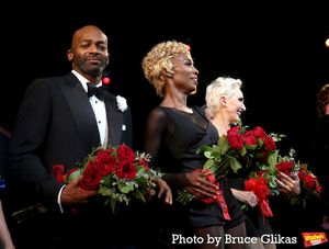 Brandon Victor Dixon as "Billy Flynn, Angelica Ross as "Roxie Hart" and Amra-Faye Wright as "Velma Kelly" @ BroadwayWorld Brandon Victor Dixon as "Billy Flynn, Angelica Ross as "Roxie Hart" and Amra-Faye Wri Photo
