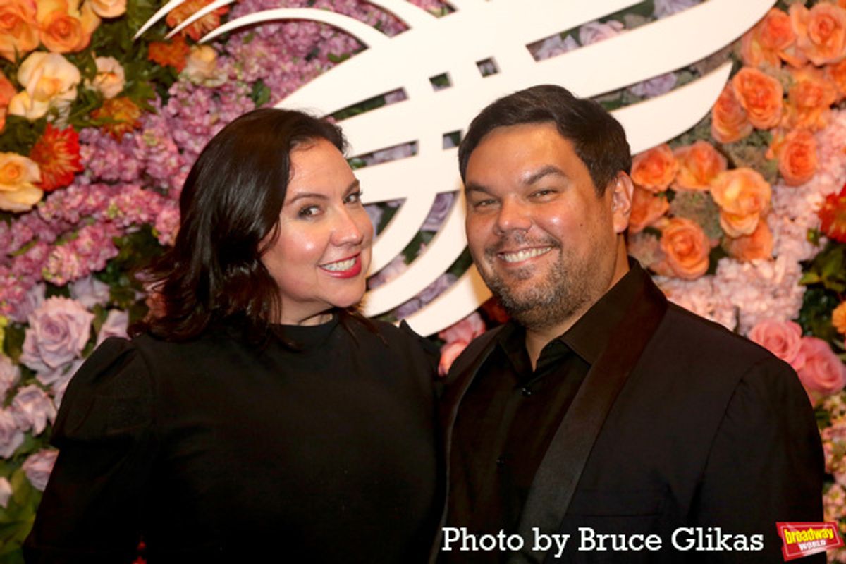 Kristen Anderson-Lopez and Robert Lopez  at 