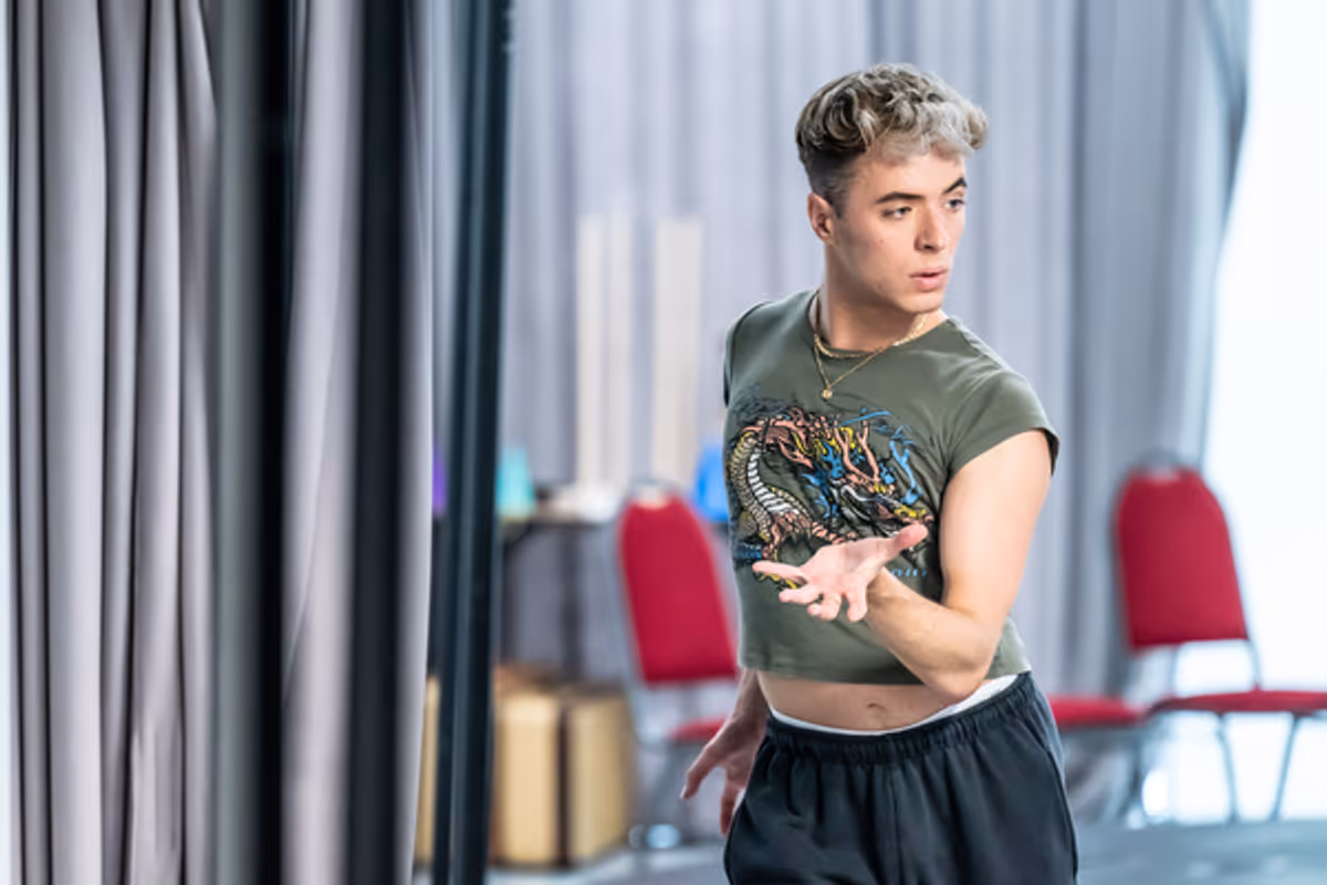 Charles Croysdill at Photos: Inside Rehearsal With Callum Scott Howells, Madeline Brewer and the New Cast of CABARET at the Kit Kat Club