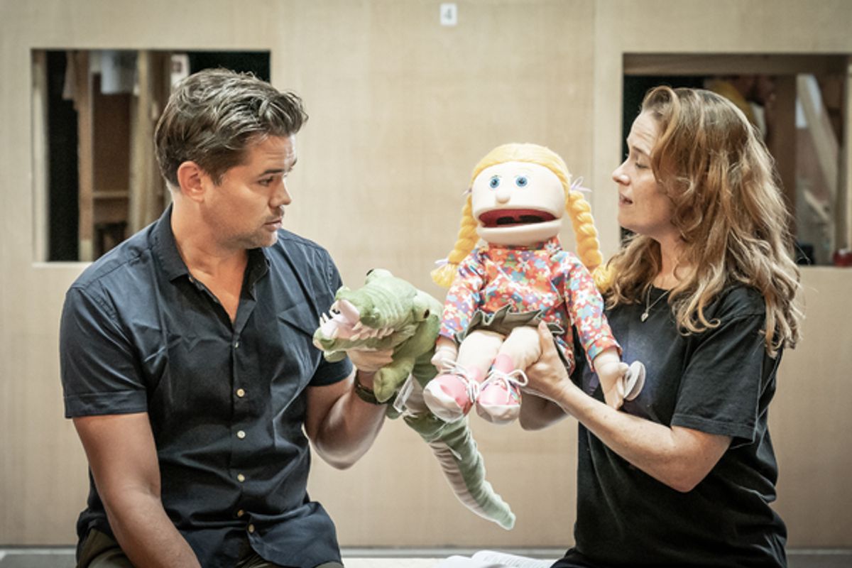 Andrew Rannells and Katie Brayben at 