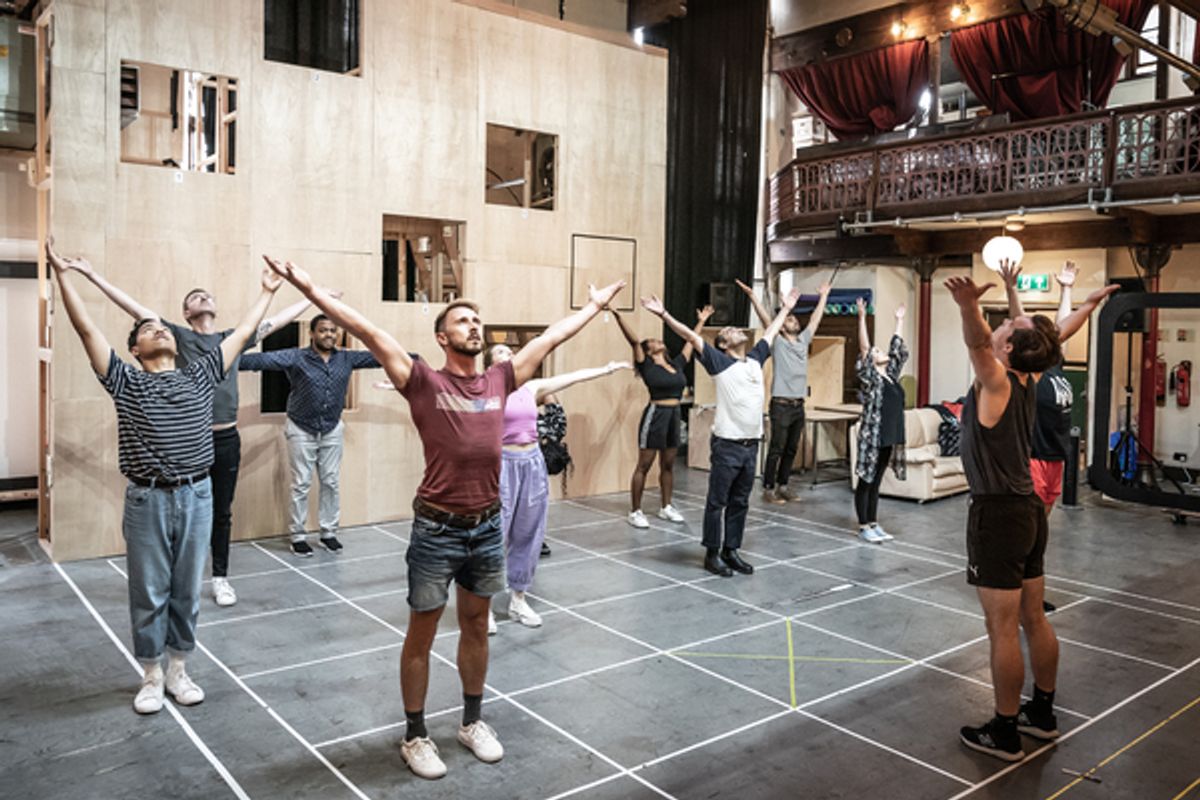 Cast at Photos: Andrew Rannells, Katie Brayben, and More in Rehearsal For TAMMY FAYE