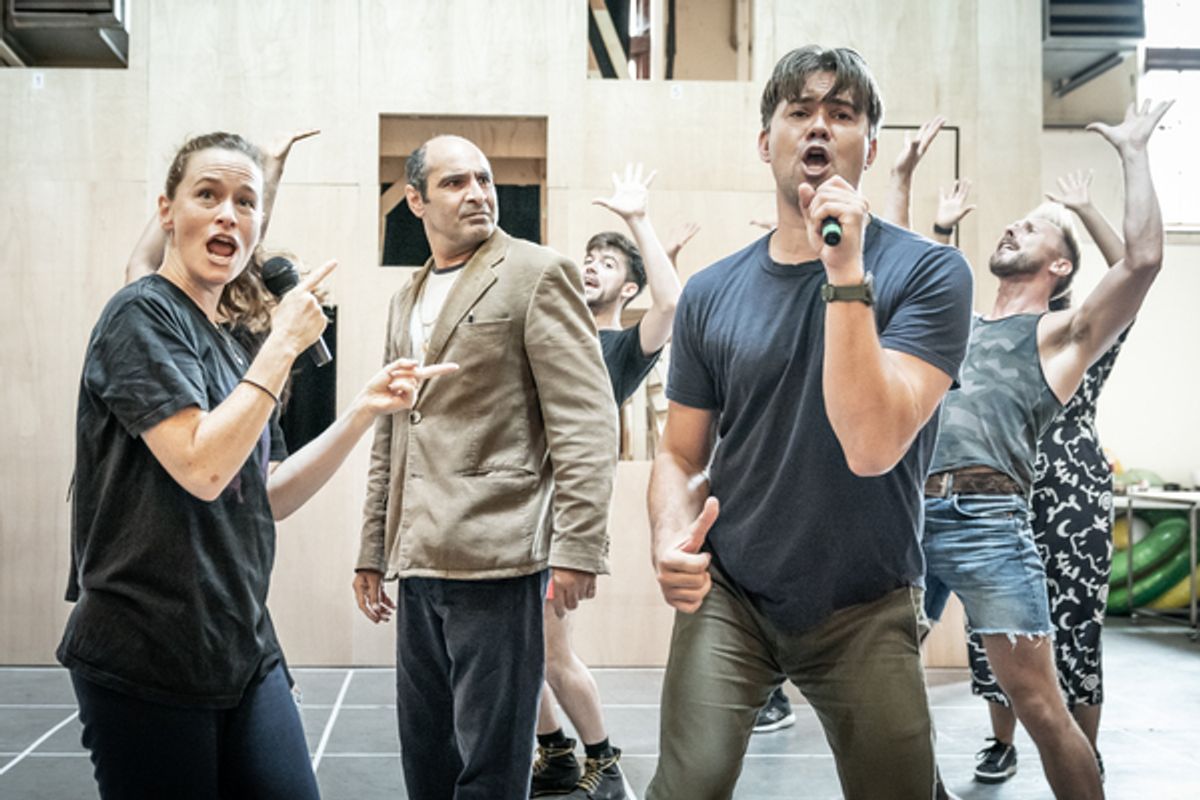 Cast at Photos: Andrew Rannells, Katie Brayben, and More in Rehearsal For TAMMY FAYE