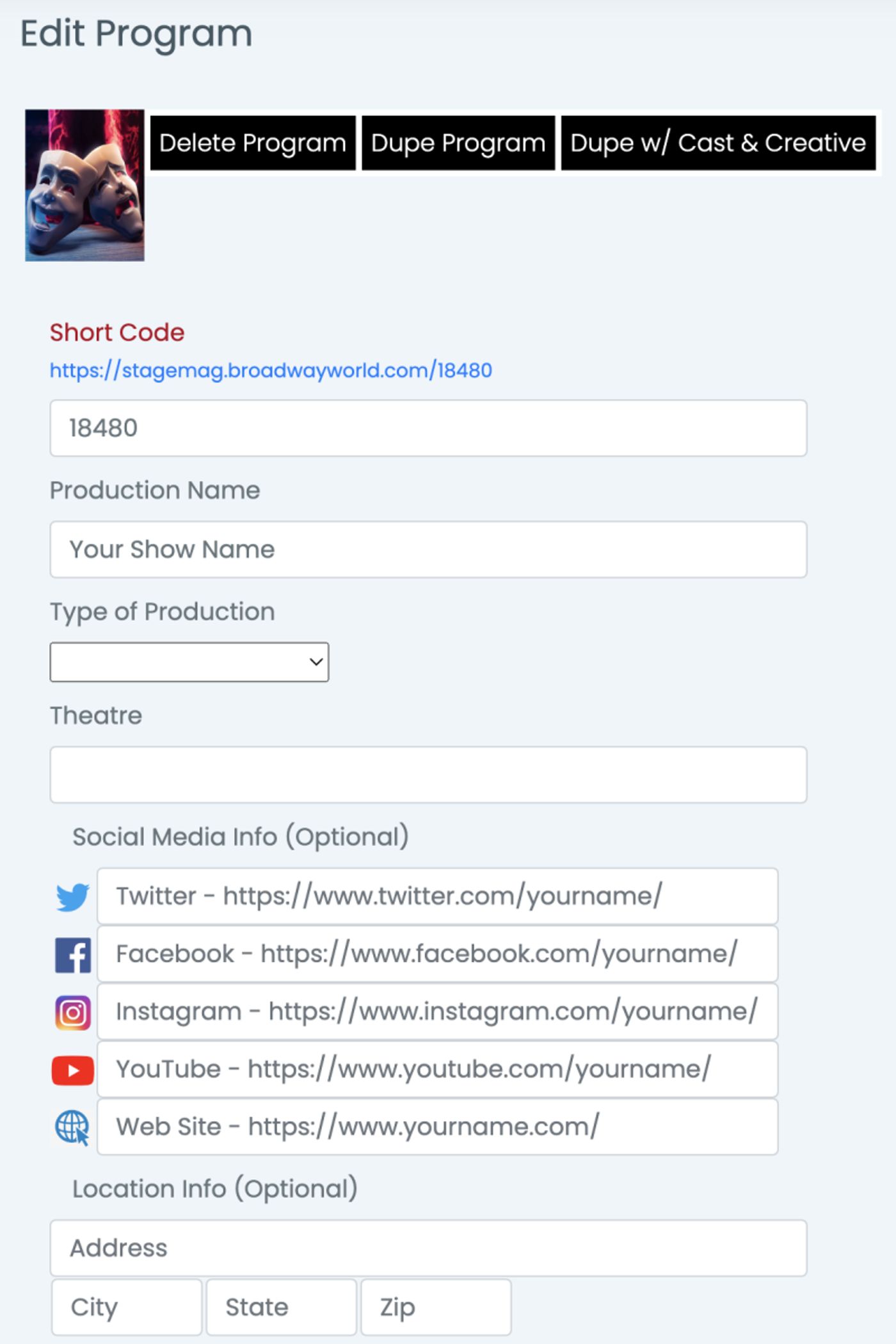 Create Interactive Show Programs for Your Elementary, Middle, High School & College Productions  Image