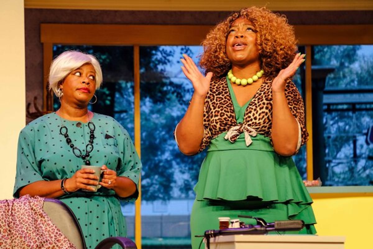 Clairee (Lauice Roberts) & Truvy (Janice Williams) at Photos: First Look at STEEL MAGNOLIAS at Tacoma Little Theatre