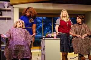 M'Lynn (Shelleigh-Mairi Ferguson), Truvy (Janice Williams), Annelle (Samantha Jane Lobberegt), Ouiser (Stephanie Leeper) @ BroadwayWorld M'Lynn (Shelleigh-Mairi Ferguson), Truvy (Janice Williams), Annelle (Samantha Jane Lo Photo