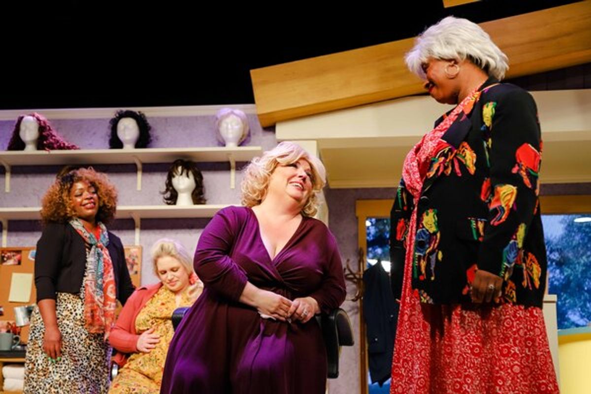 Truvy (Janice Williams), Annelle (Samantha Jane Lobbergt), M'Lynn (Shelleigh-Mairi Ferguson) & Clairee (Laurice Roberts) at 