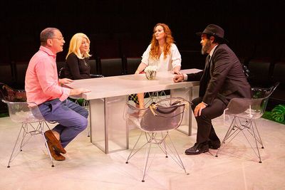 Joshua Malina, Sophie von Haselberg, Rebecca Creskoff, and Greg Hildreth Photo