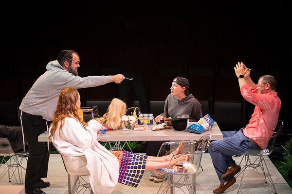 Greg Hildreth, Rebecca Creskoff, Sophie von Haselberg, and Joshua Malina  Photo
