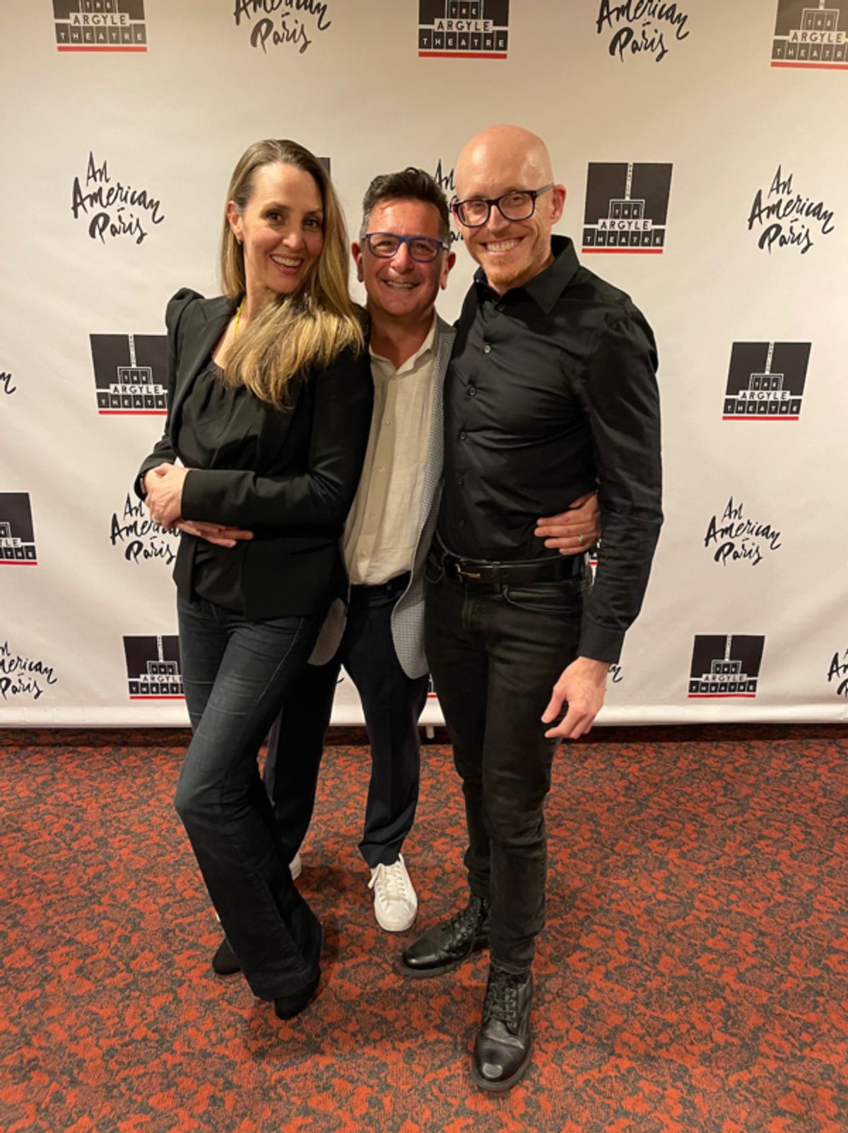 Shannon Lewis, Evan Pappas and Christopher D. Littlefield (Music Director/ Conductor) at 