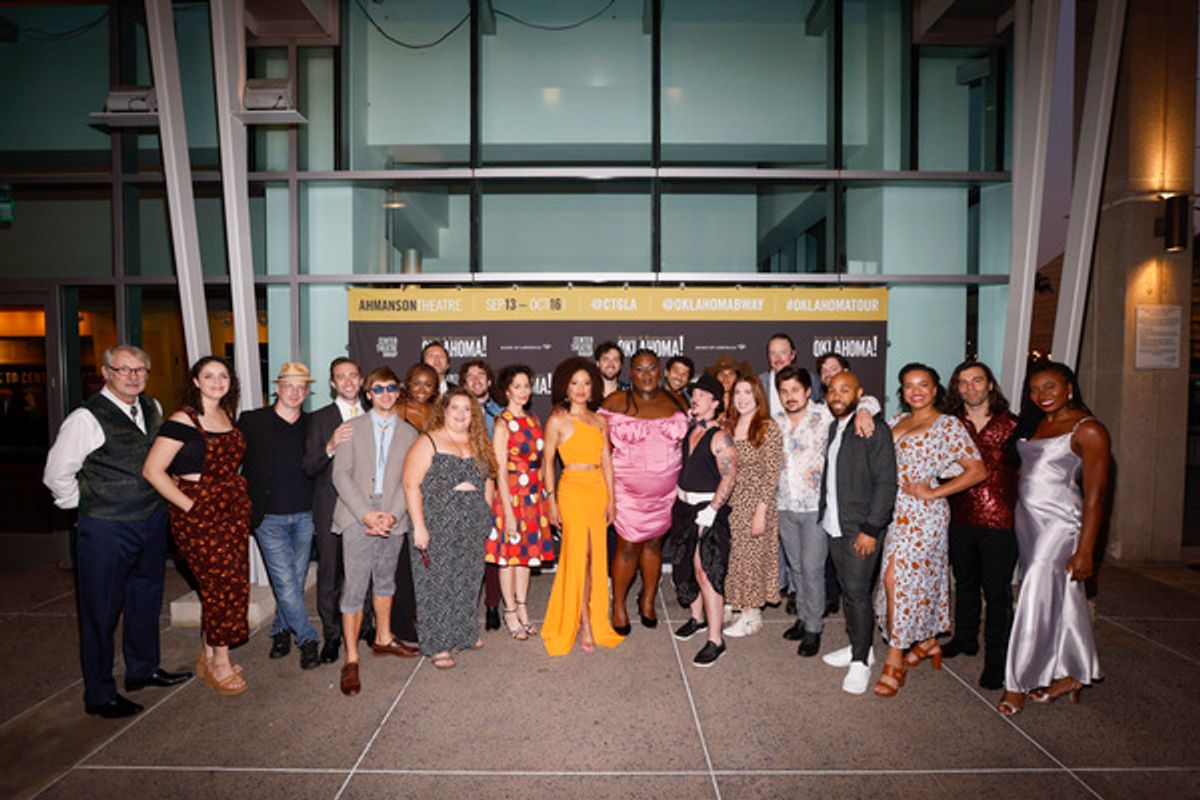 Rodgers & Hammerstein’s “Oklahoma!” cast members at Photos: On the Red Carpet at Opening Night of OKLAHOMA! in Los Angeles