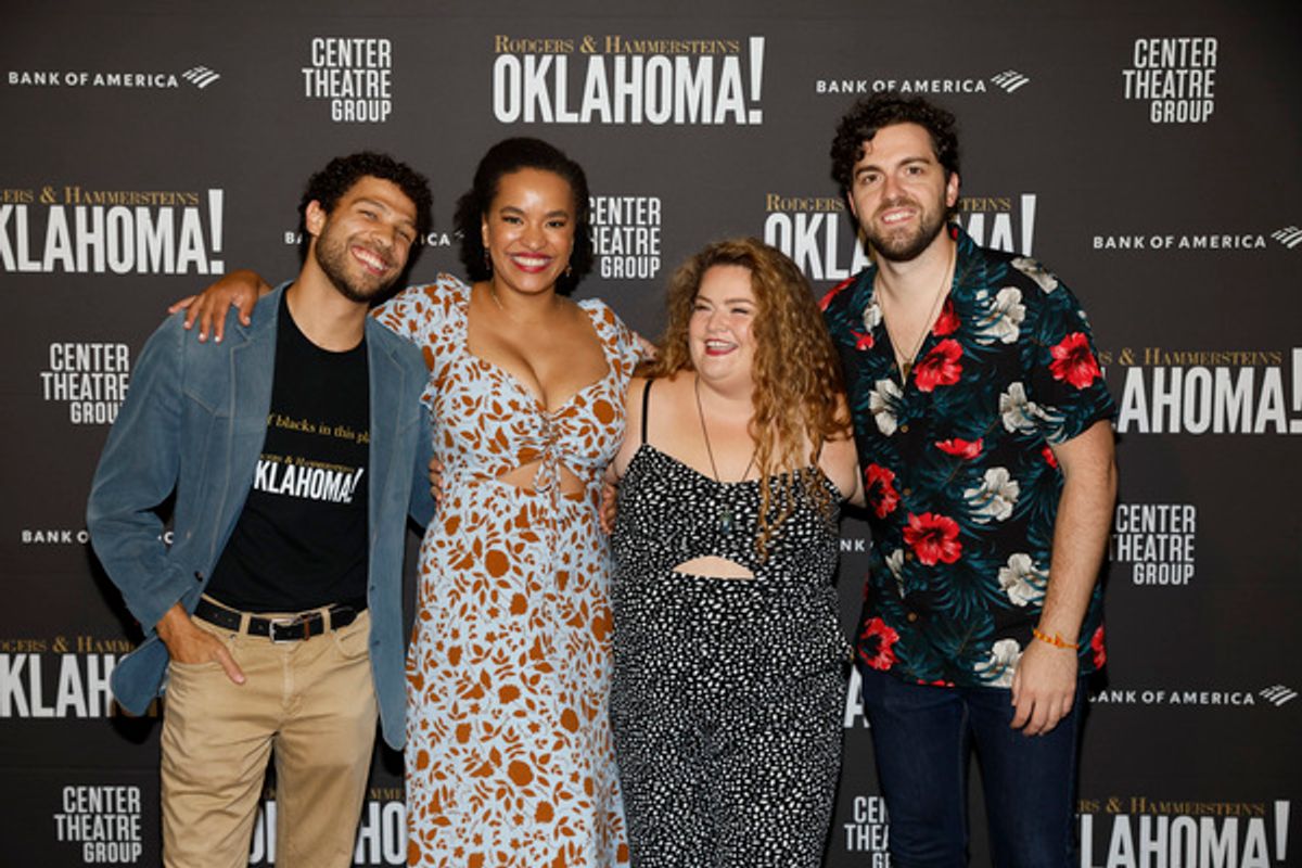 From left, cast members Scott Redmond, Cameron Anika Hill, Gillian Hassert and Hunter Hoffman at 