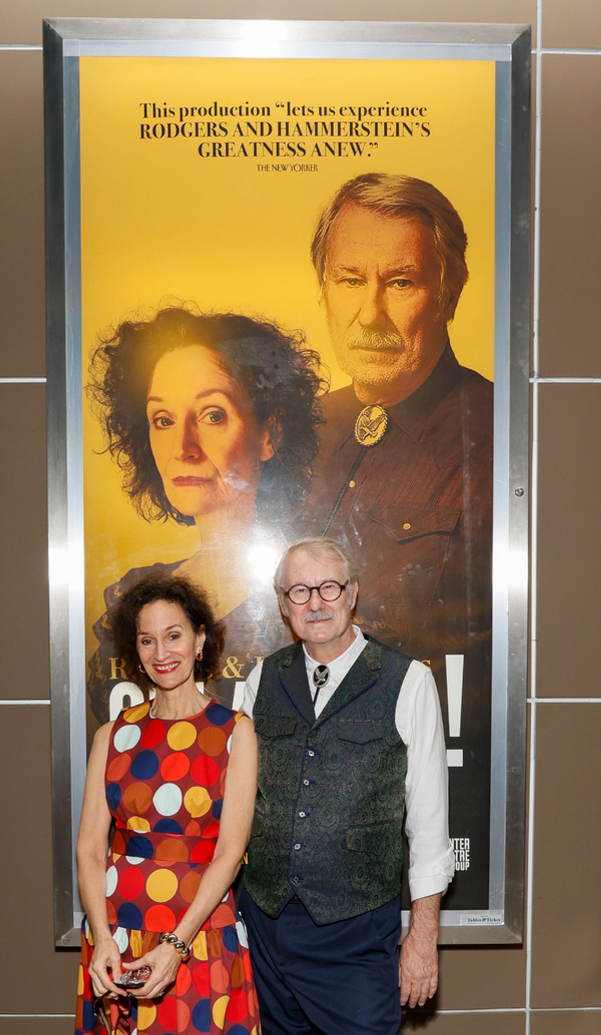 From left, cast member Barbara Walsh and Mitch Tebo  at 