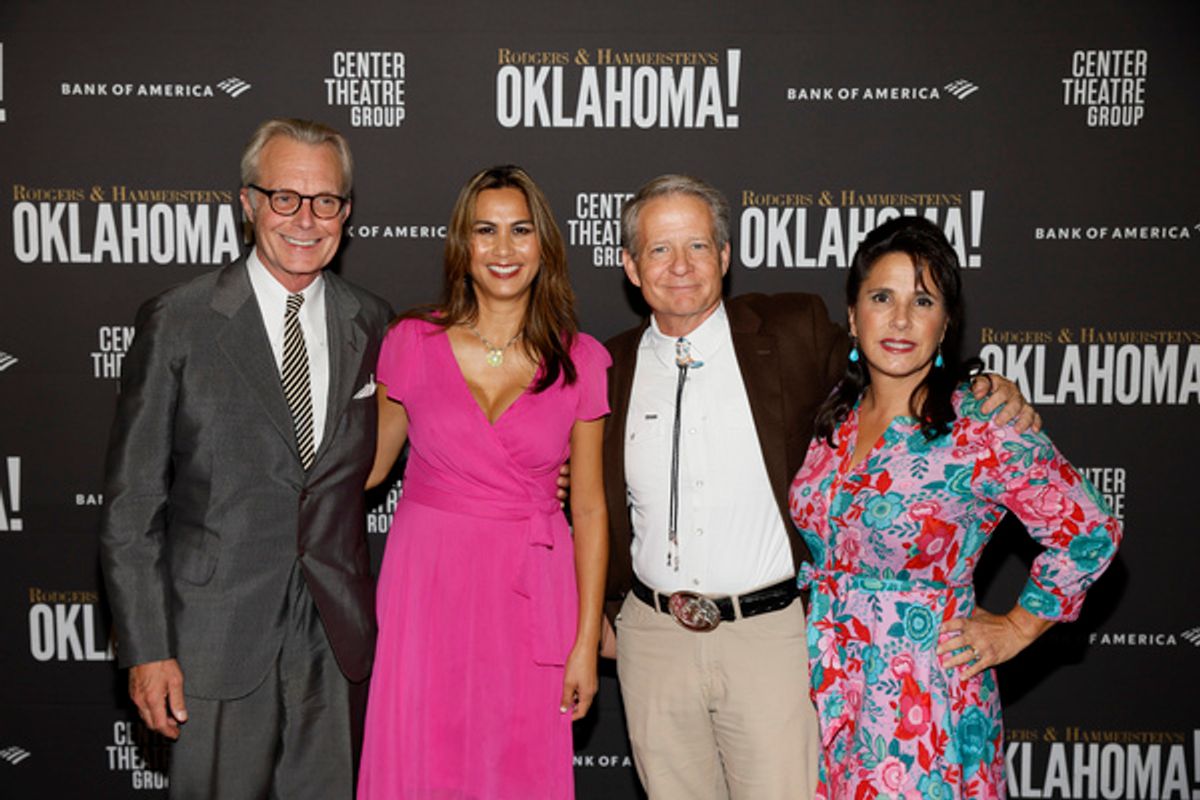 From left, Ryan and Bonnie Cassidy and Bill and Karla Ahmanson  at 