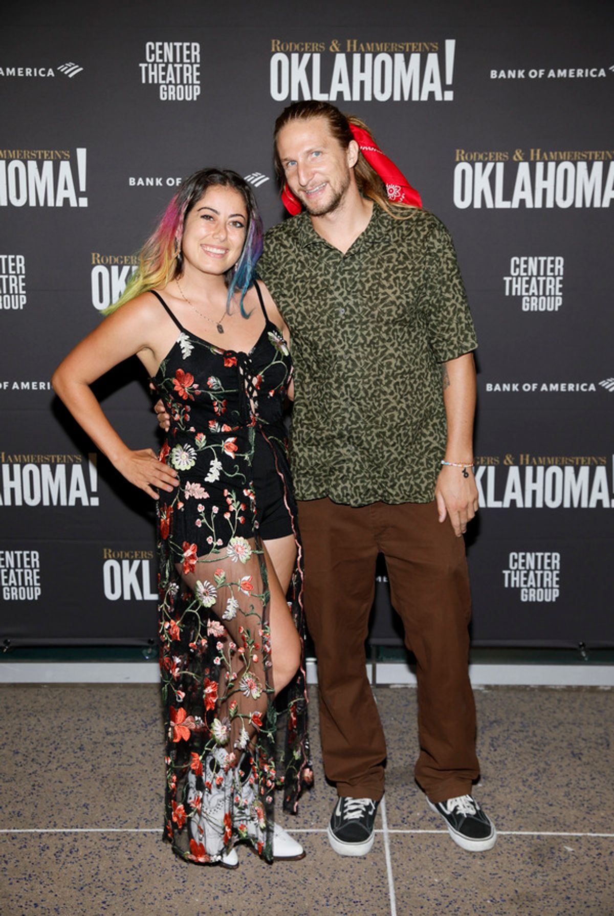 From left, Olympic athlete Jenise Spiteri and pro skater Ricky Glasser  at 