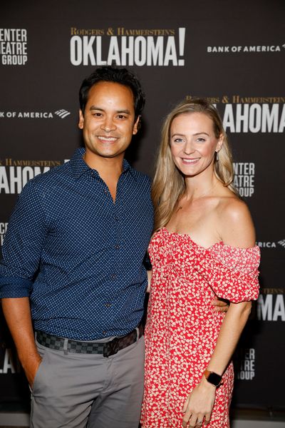 From left, actor Ramon De Ocampo and Lauren Irwin  Photo