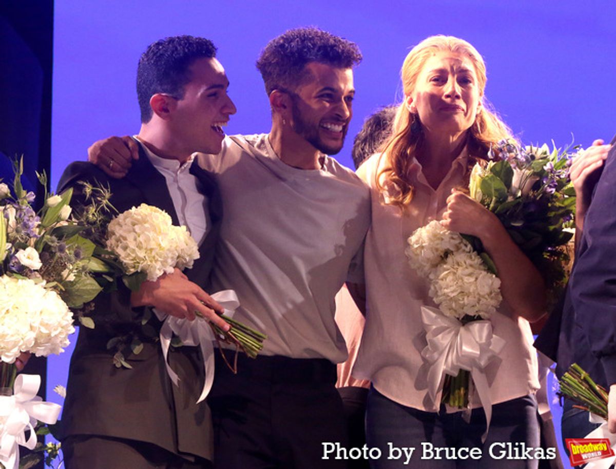 Mateo Lizcano, Jordan Fisher and Jessica Phillips  at 