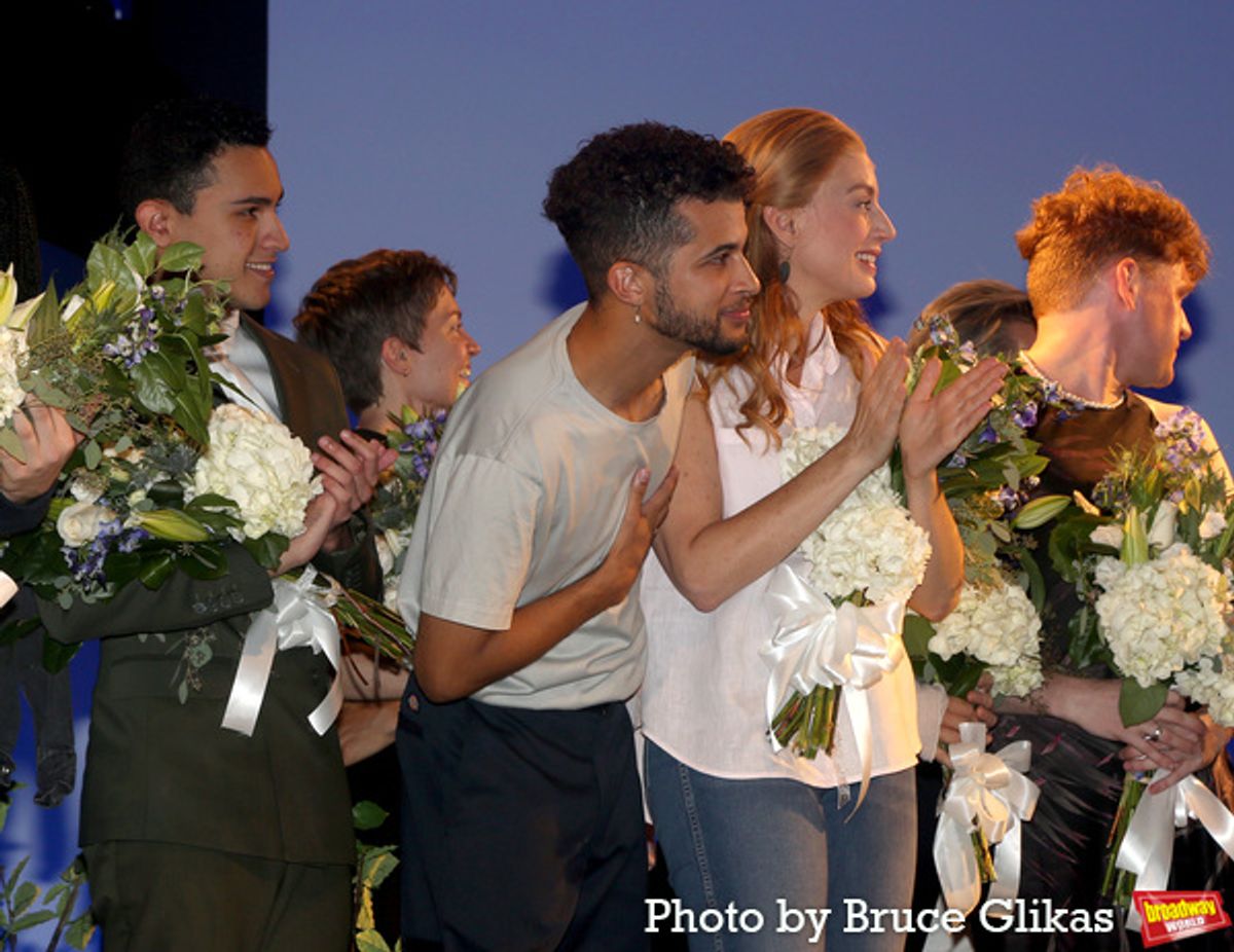 Mateo Lizcano, Jordan Fisher and Jessica Phillips  at 