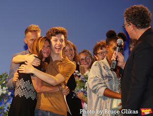 Producer Stacy Mindich, Andrew Barth Feldman and Director Michael Greif @ BroadwayWorld Producer Stacy Mindich, Andrew Barth Feldman and Director Michael Greif Photo