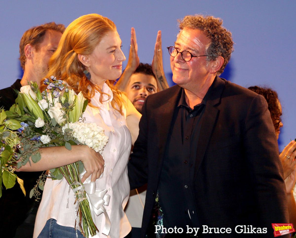 Jessica Phillips and Director Michael Greif at 